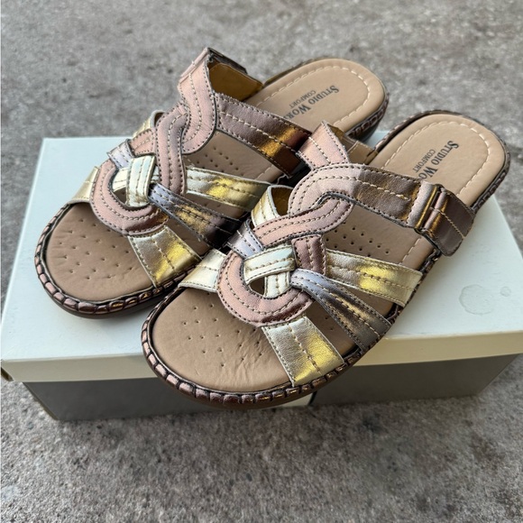 Studio Works Metallic Multi-Color Sandals - Picture 1 of 6